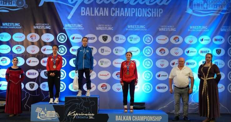 Adıyamanlı milli güreşçi Balkan ikincisi oldu