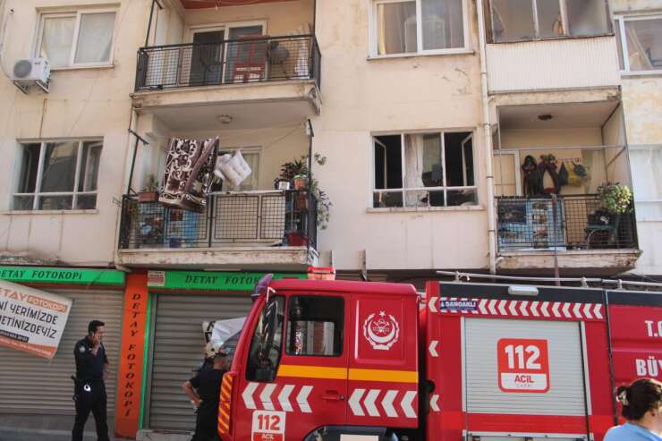 Aydın’da ev yangını