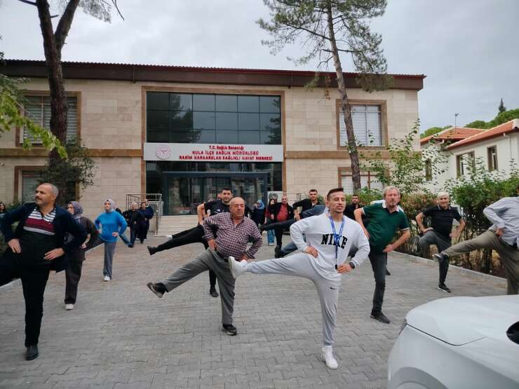 Kula’da sağlıklı yaşam için hareket ettiler