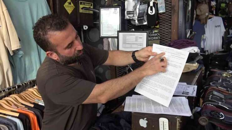 Diyarbakır’da iş yeri mühürlenen esnaftan tepki