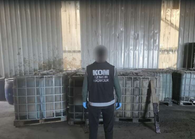 İzmir’de katı atık tesisine kaçak akaryakıt baskını