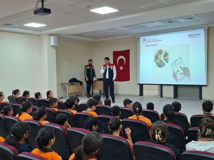 Hatay’da öğrencilere gıda israfına karşı farkındalık eğitimi verildi