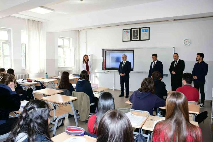 İl Milli Eğitim Müdürü Aydın, öğretmen ve öğrencilerle bir araya geldi