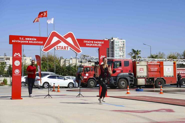 Mersin’de 50 itfaiye eri alımı için 250 aday ter döktü