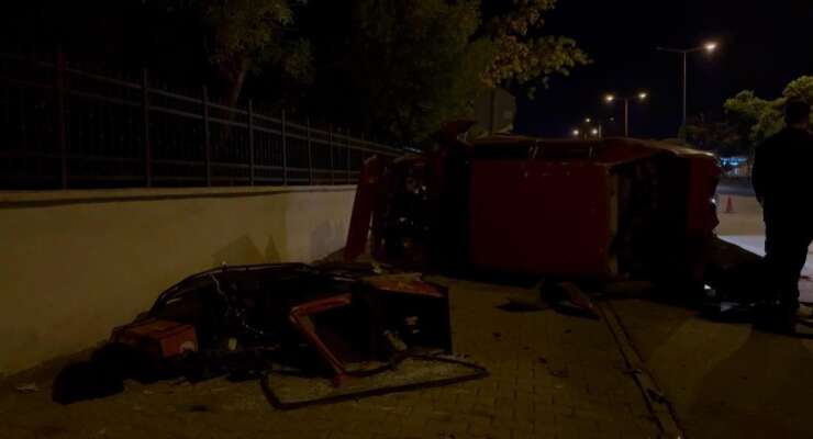 Karşı yola geçen otomobil, motosiklete çarptı: 1 ağır yaralı