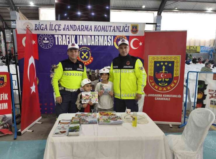 Biga fuarında jandarma tanıtımı