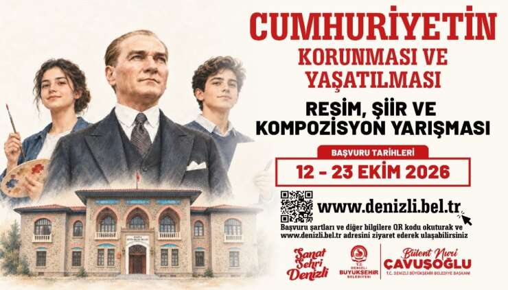 Denizli Büyükşehir’den Cumhuriyet’in 103. yılına özel yarışma