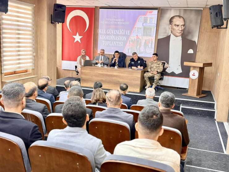 Tut’ta okul güvenliği toplantısı gerçekleştirildi