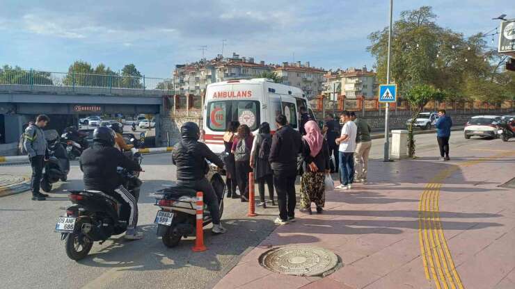 Ön fren kaza getirdi, bisikletiyle takla attı