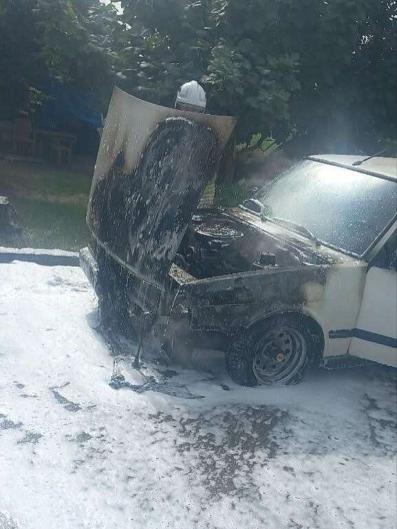 Erzin’de TOFAŞ alevlere teslim oldu