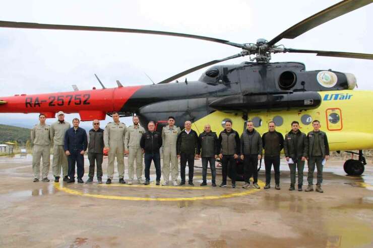 Kütahya’da yangın söndürme helikopterinin görev süresi tamamlandı