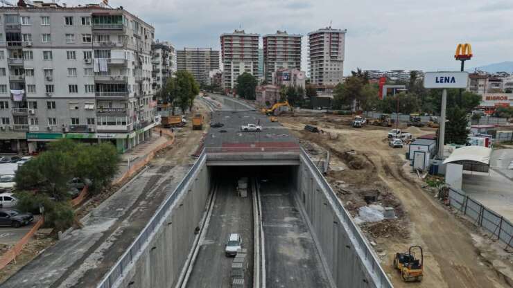 Aydın Yeni Dörtyol Köprülü Kavşağı’nda çalışmalar sürüyor
