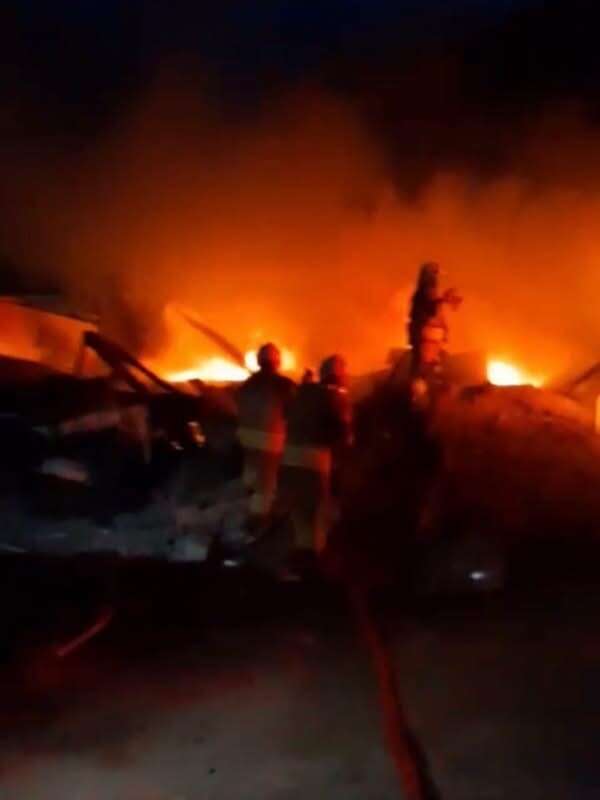 Belen’de konteyner yangını yaşandı