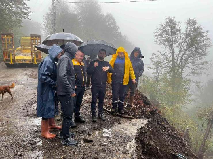 Düzce’de yağış mesaisi ekipler sahada, müdahaleler sürüyor