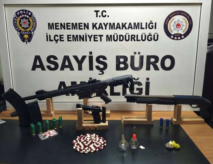 Menemen’de polis ve jandarmadan dev operasyon: 44 gözaltı