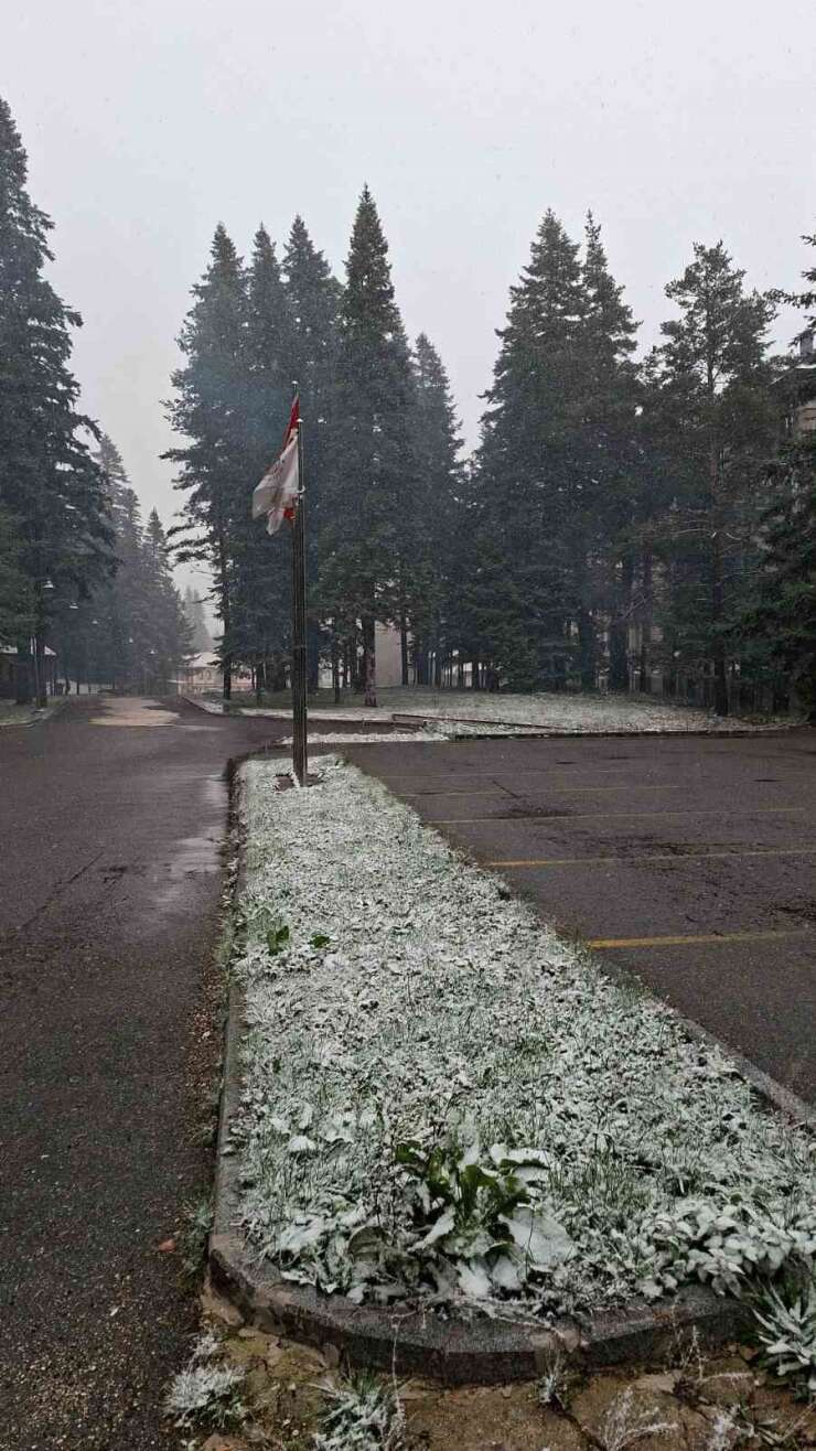 Ilgaz Dağı’nda kar yağışı etkili oluyor
