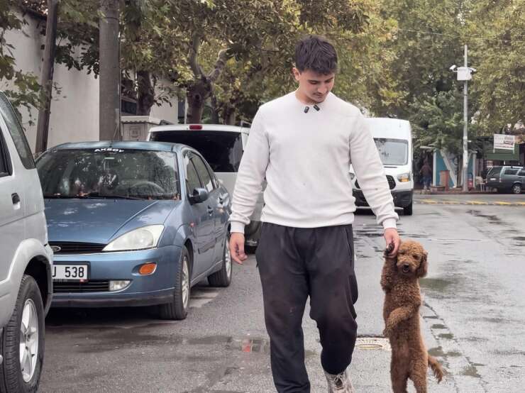 Köpeğini patisinden tutarak yürüten vatandaştan açıklama