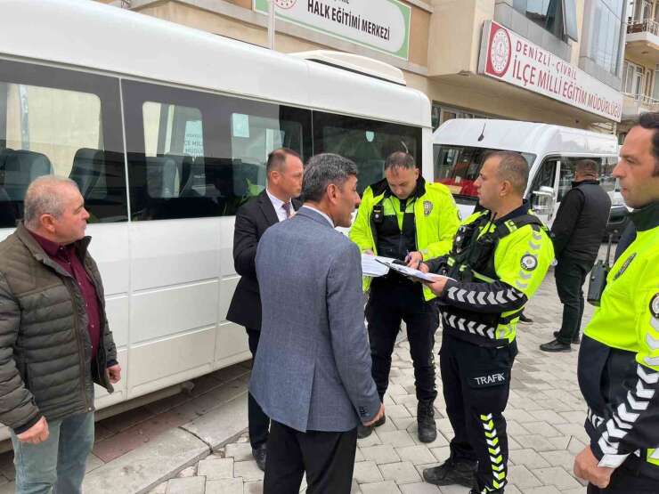 Öğrenci güvenliği için servisler tek tek denetlendi