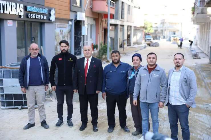 İncirliova’da yol çalışmaları sürüyor