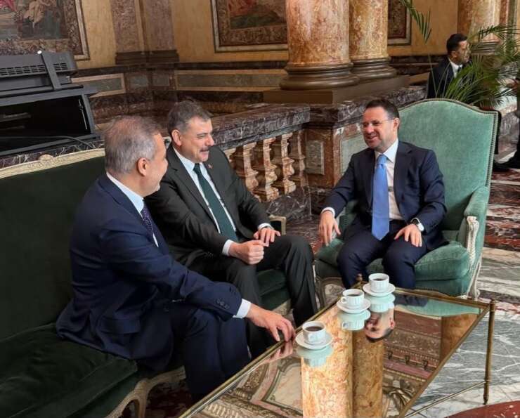 Bakan Fidan, Çiftçi ve Gürlek’ten güçlü diplomasi mesaisine kahve molası