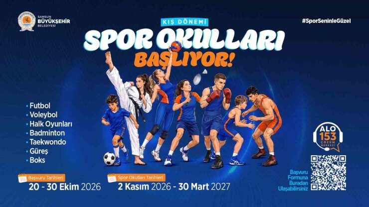 Samsun’da Kış Spor Okulları’nda başvurular başladı