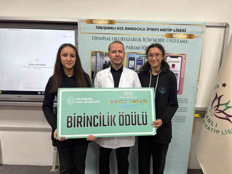 Tavşanlı Kız Anadolu İmam Hatip Lisesi ’Paramı Yönet’ projesiyle Türkiye birincisi oldu