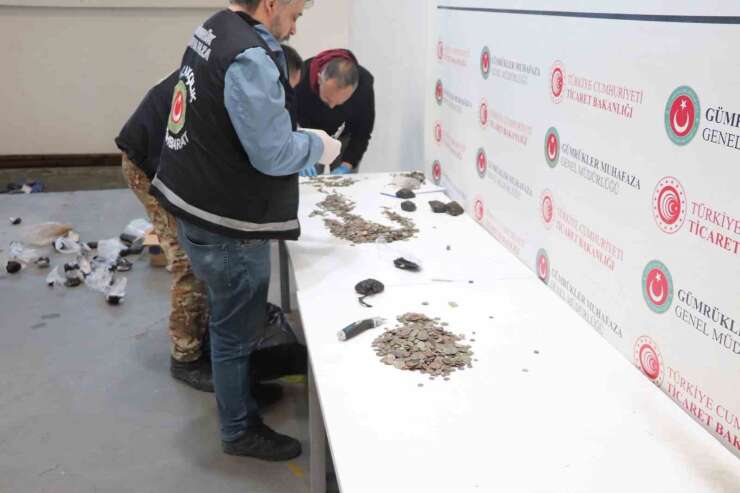 Edirne’deki gümrük kapılarında 7 bin 160 parça tarihi eser ele geçirildi