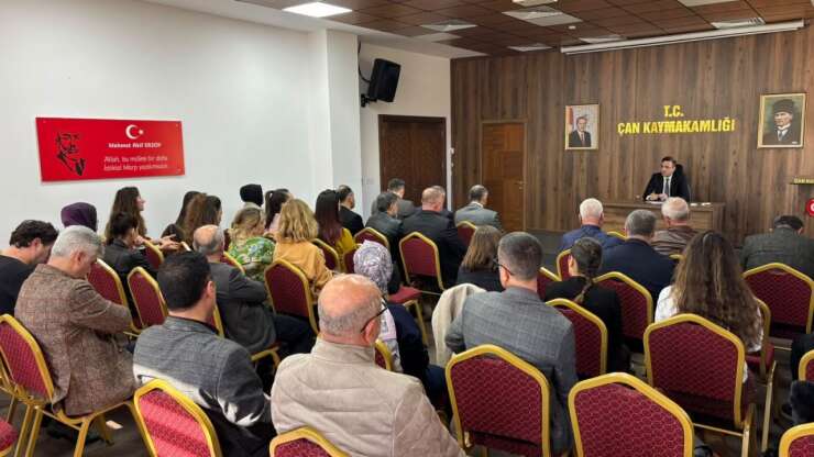 Çan’daki okullarda güvenlik seferberliği