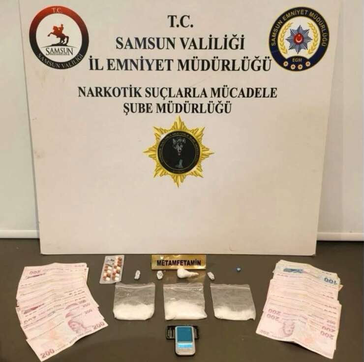 Samsun’da 7 bin 902 uyuşturucu hap ele geçirildi
