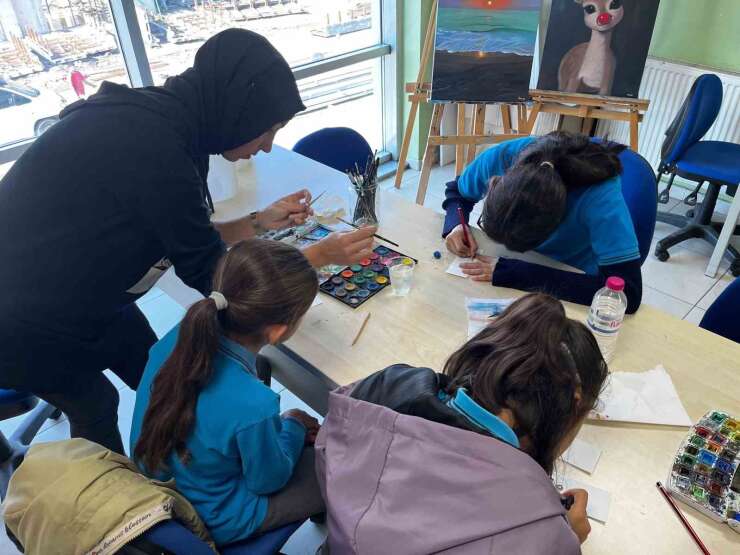 Ortaokul öğrencileri keyifli bir gün geçirdi