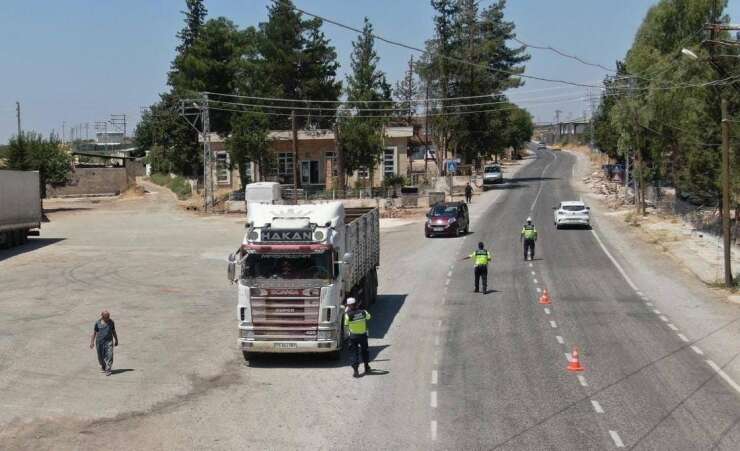 Kilis’te dron destekli trafik denetimi