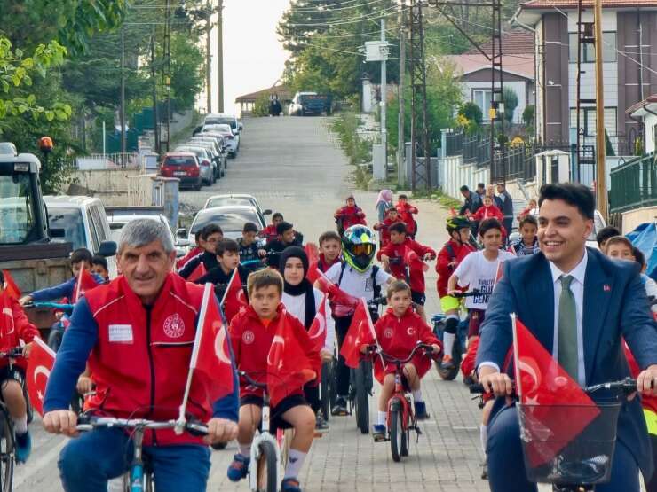 Bilecik’te Cumhuriyet’in 103’üncü yılı için pedal çevirdiler