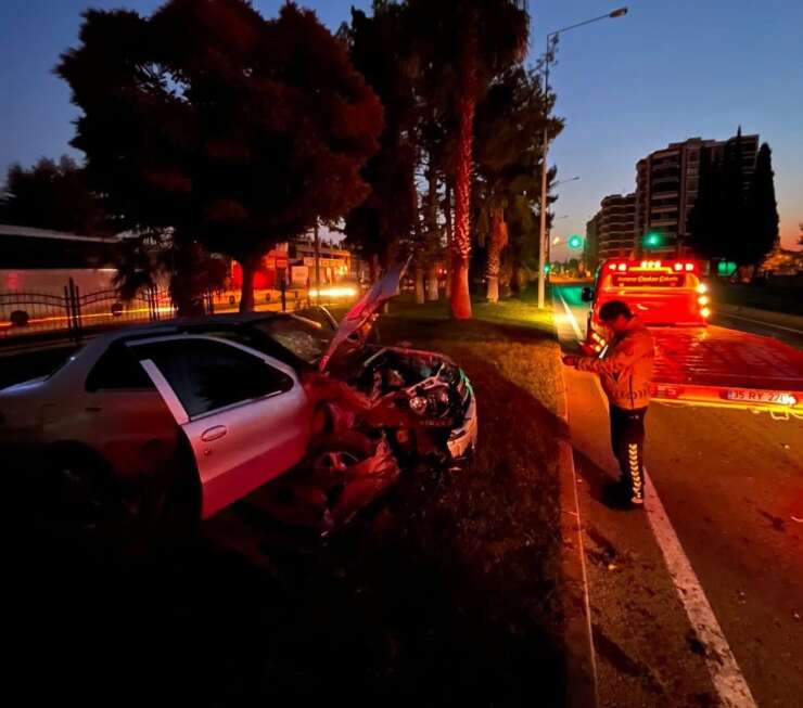 Devrilen motosikletin sürücüsü yaralandı
