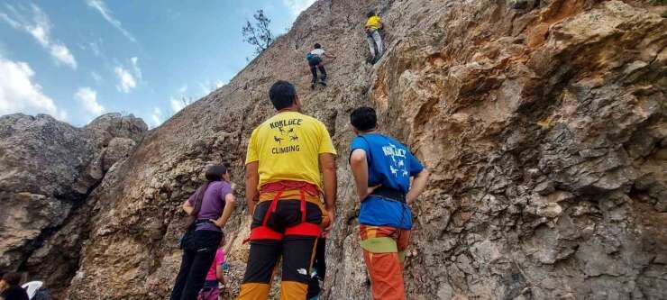 Tırmanış sporcuları ve doğaseverler Köklüce Tırmanış Festivali’nde buluştu