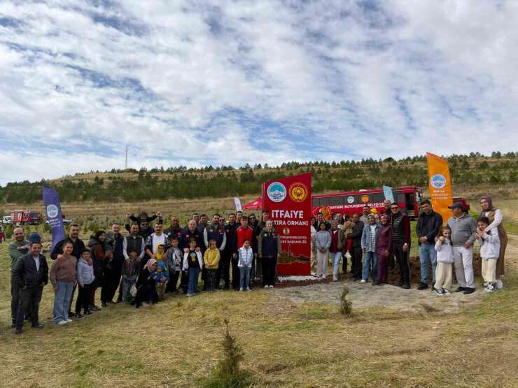 Kayseri İtfaiyesi’nin 100. yılına özel anlamlı etkinlik: 500 fidanlık hatıra ormanı