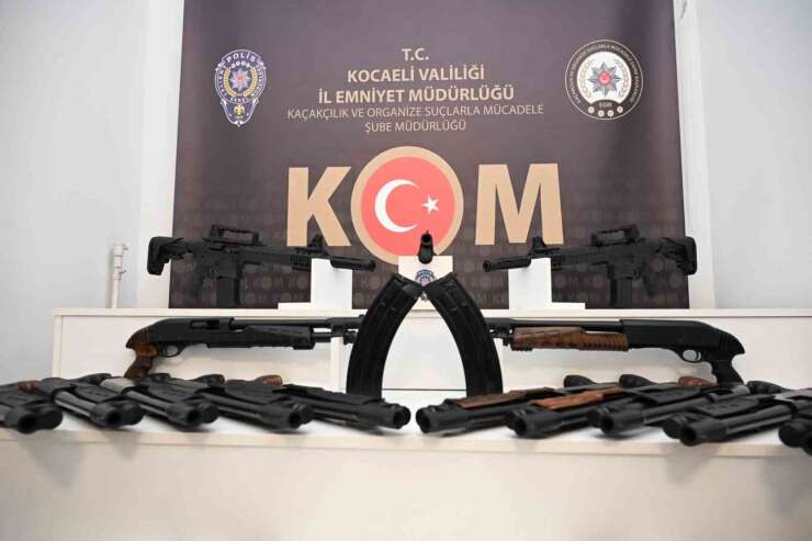 Kocaeli’de 25 yivsiz av tüfeği ele geçirildi