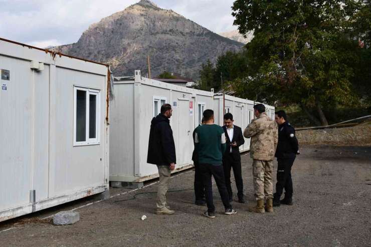 Beytüşşebap’ta konteyner kent kuruldu