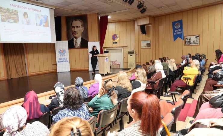 Akdenizli kadınlara meme kanseri konusunda bilgilendirme semineri düzenlendi