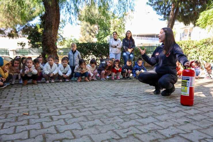 Aydın’da miniklere yangın ve acil durum eğitimi
