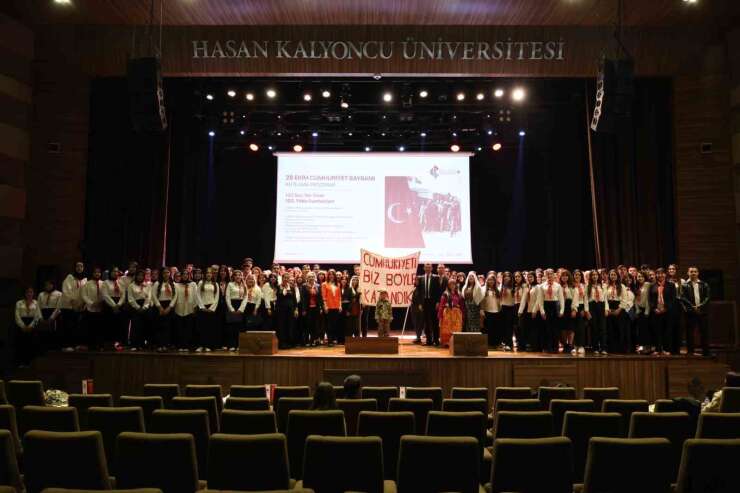 Hasan Kalyoncu Üniversitesi’nde Cumhuriyet’in 103. Yılı kutlandı